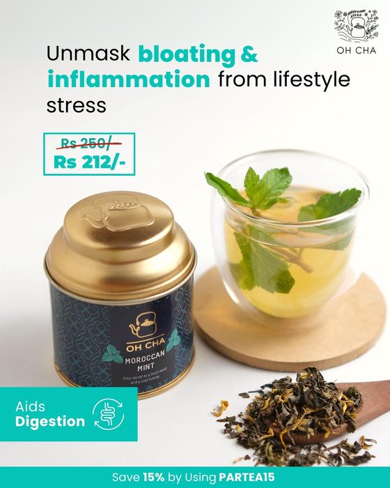 Moroccan mint tea social media ad creative by Blue Ocean Digital Media, a Mumbai creative and performance marketing agency