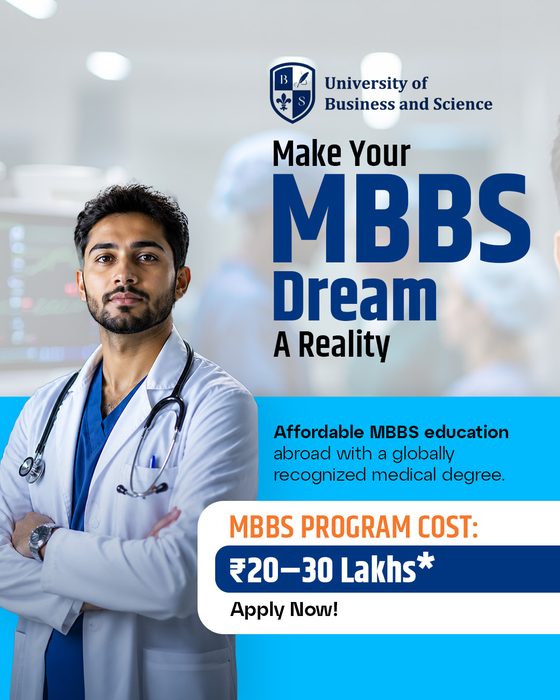 Overseas MBBS education ad creative by Blue Ocean Digital Media, a Mumbai creative and performance marketing agency